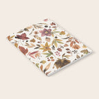 Harvest 2025 Artistic Autumn Floral Leaves Brown Notebook Gallery Image 2