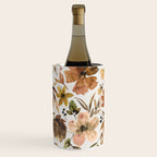 Harvest 2025 Artistic Autumn Floral Leaves Brown Wine Chiller Gallery Image 2