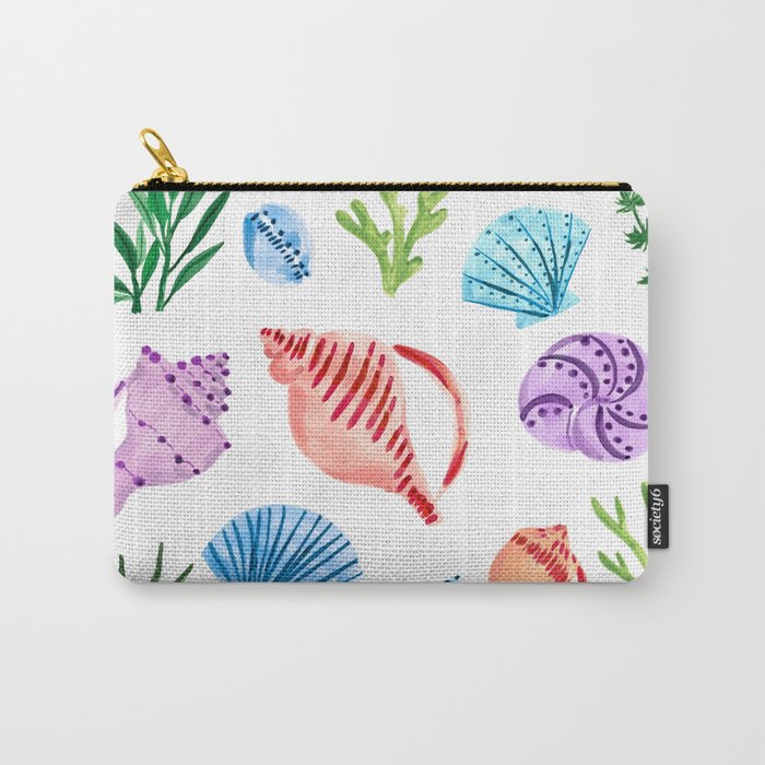 Seashells Carry All Pouch Gallery Image 1