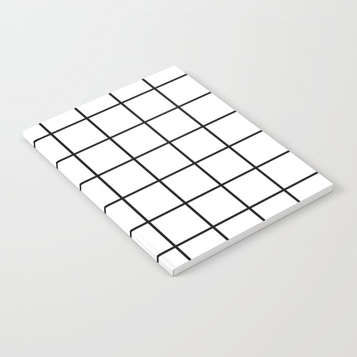 Black and White Grid Notebook Gallery Image 2