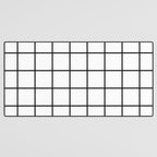 Black and White Grid Desk Mat Gallery Image 3