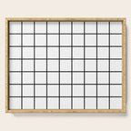 Black and White Grid Serving Tray Gallery Image 1