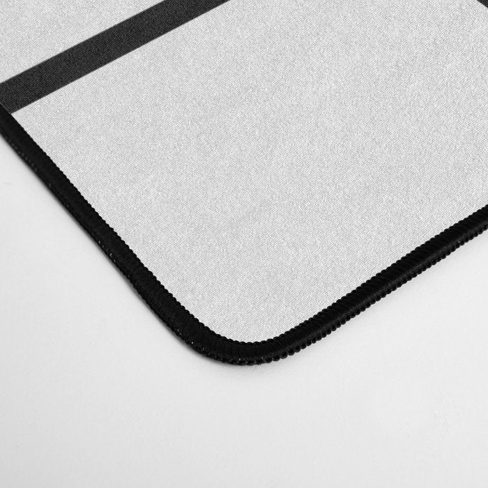 Black and White Grid Desk Mat Gallery Image 4
