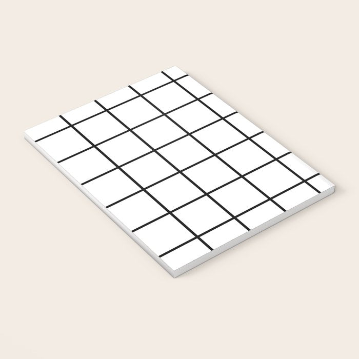 Black and White Grid Notebook Gallery Image 3