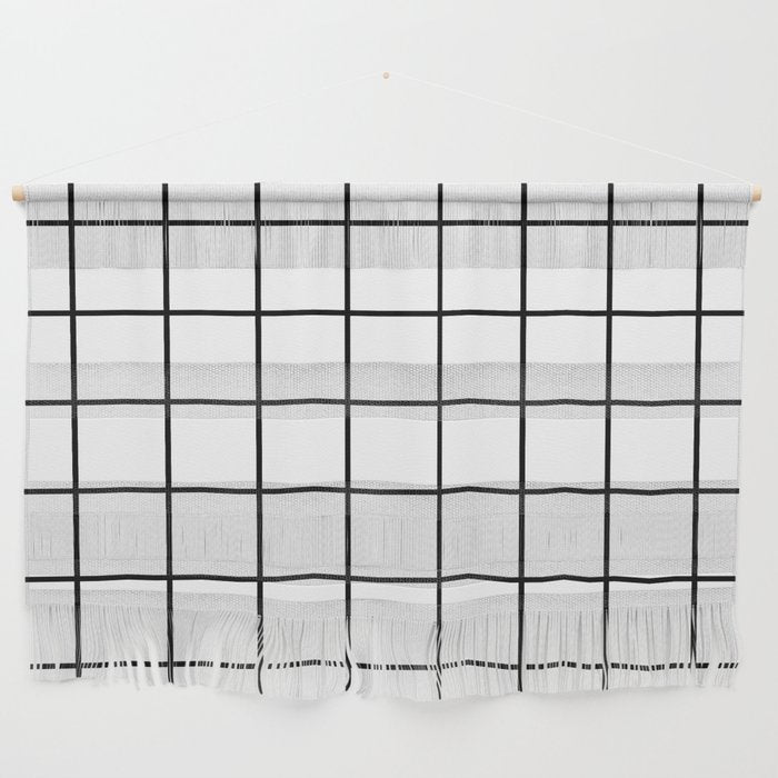 Black and White Grid Wall Hanging Gallery Image 1