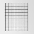 Black and White Grid Throw Blanket Gallery Image 2