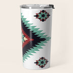 Southwest Santa Fe Geometric Tribal Indian Pattern Travel Mug Gallery Image 2