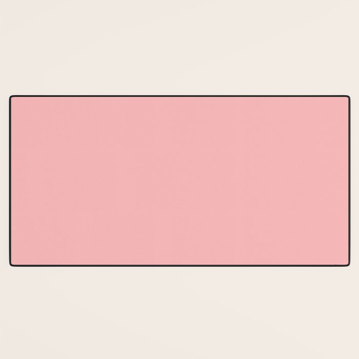 Blush Pink Solid for Pink and Orange Collection Desk Mat Gallery Image 3