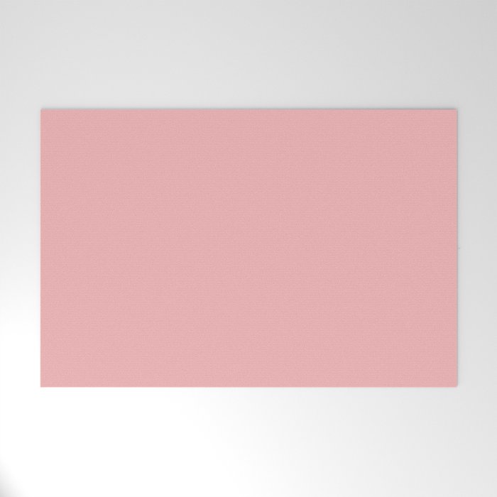 Blush Pink Solid for Pink and Orange Collection Welcome Mat Gallery Image 1