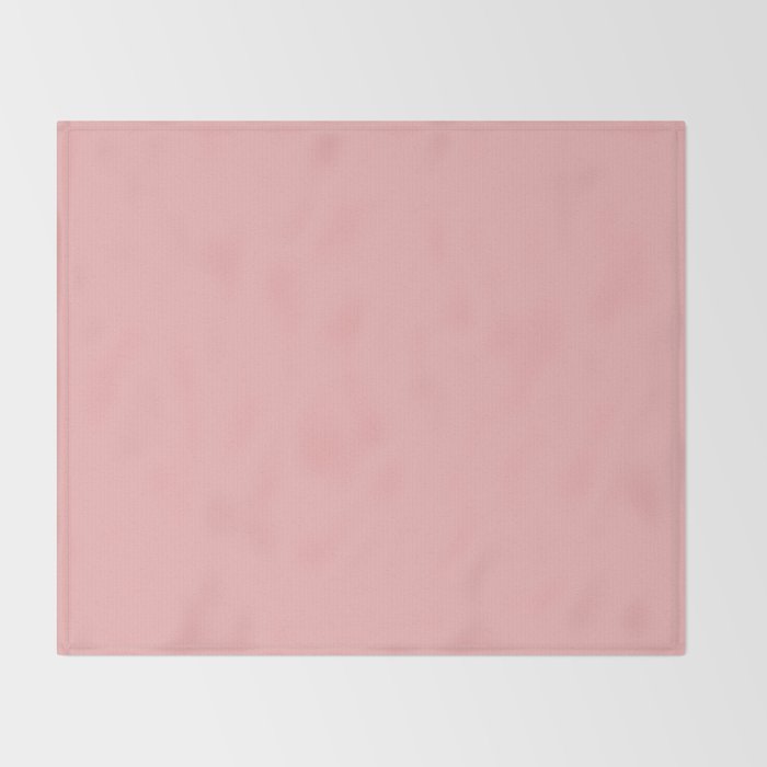 Blush Pink Solid for Pink and Orange Collection Throw Blanket Gallery Image 2