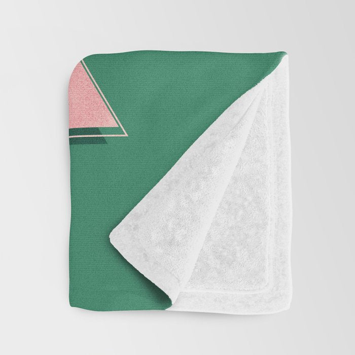 GIRL POWER - green Throw Blanket Gallery Image 3
