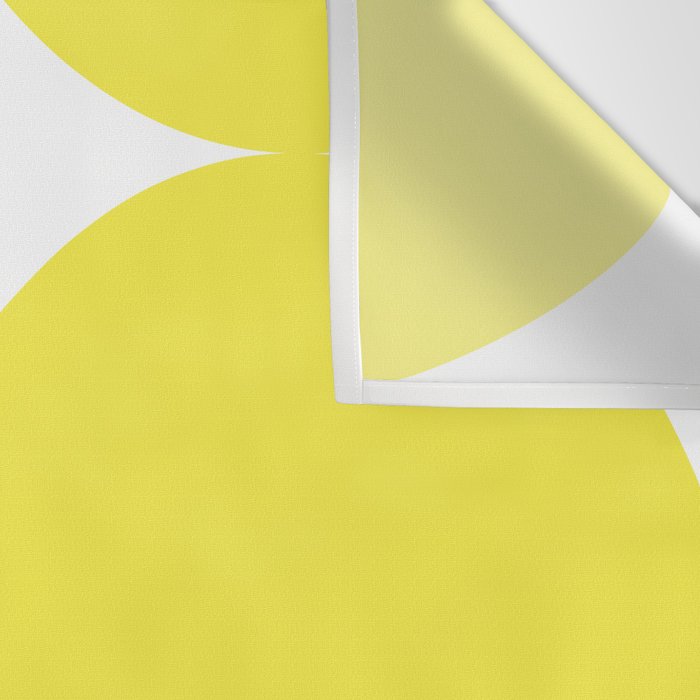 Bold Minimalism CLXXVII Bright Yellow & White Wall Tapestry Gallery Image 3