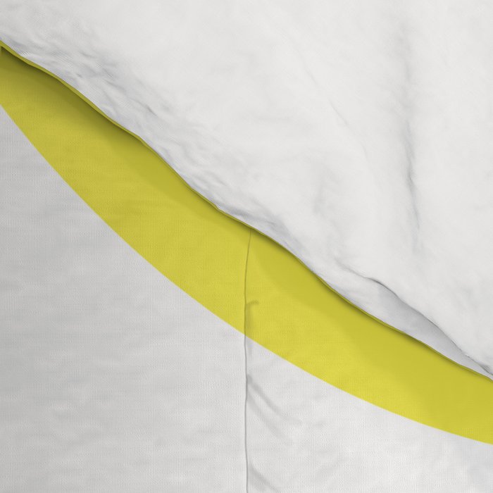 Bold Minimalism CLXXVII Bright Yellow & White Comforter Gallery Image 4