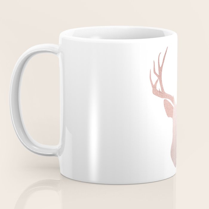 Reindeer - rose gold Coffee Mug Gallery Image 3