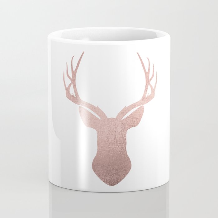 Reindeer - rose gold Coffee Mug Gallery Image 4