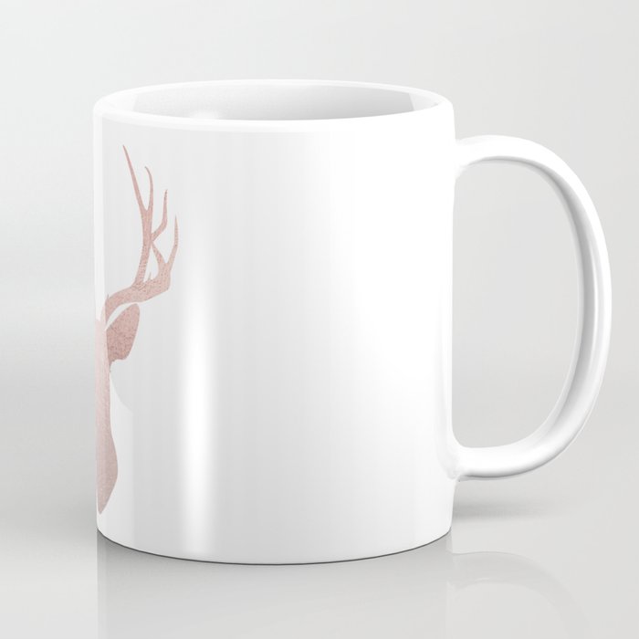 Reindeer - rose gold Coffee Mug Gallery Image 1