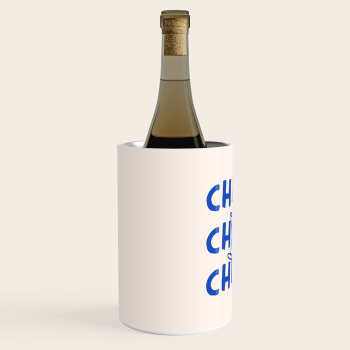Cheers. Cocktails and Drinks in Royal Blue and Linen White Wine Chiller Gallery Image 2