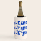 Cheers. Cocktails and Drinks in Royal Blue and Linen White Wine Chiller Gallery Image 1