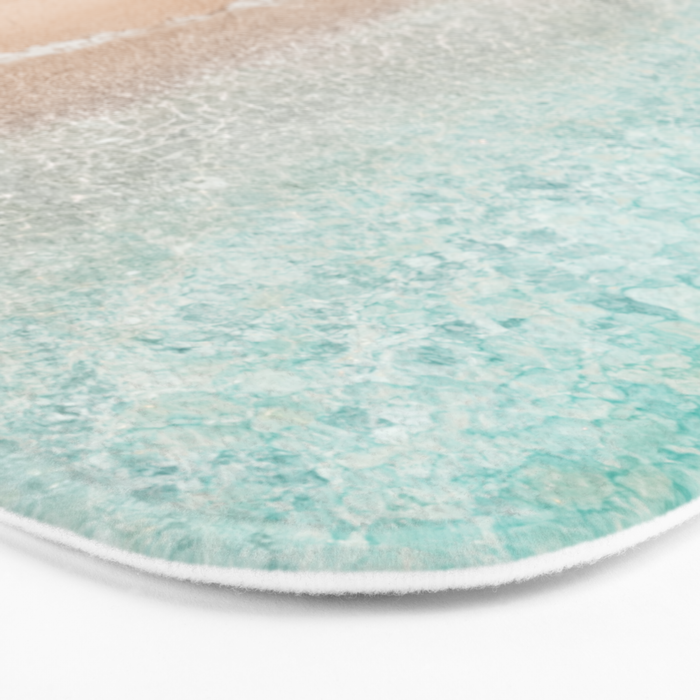 Surfer Print, Surfing Beach Print, Beach Print, Aerial Beach Surfboard Wall Art Print, Beach Photography, Summer Vibes, Minimalism Art Print Bath Mat Gallery Image 3