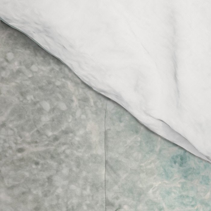 Surfer Print, Surfing Beach Print, Beach Print, Aerial Beach Surfboard Wall Art Print, Beach Photography, Summer Vibes, Minimalism Art Print Comforter Gallery Image 4