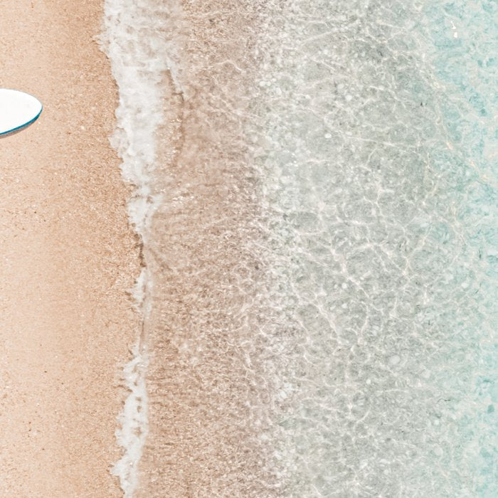 Surfer Print, Surfing Beach Print, Beach Print, Aerial Beach Surfboard Wall Art Print, Beach Photography, Summer Vibes, Minimalism Art Print Coffee Mug Gallery Image 2