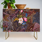 Gothic Floral Antique Textile Design 1788 William Kilburn Credenza Gallery Image 1