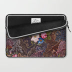 Gothic Floral Antique Textile Design 1788 William Kilburn Laptop Sleeve Gallery Image 2