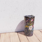 Gothic Floral Antique Textile Design 1788 William Kilburn Travel Mug Gallery Image 4