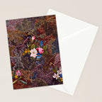 Gothic Floral Antique Textile Design 1788 William Kilburn Stationery Card Gallery Image 2