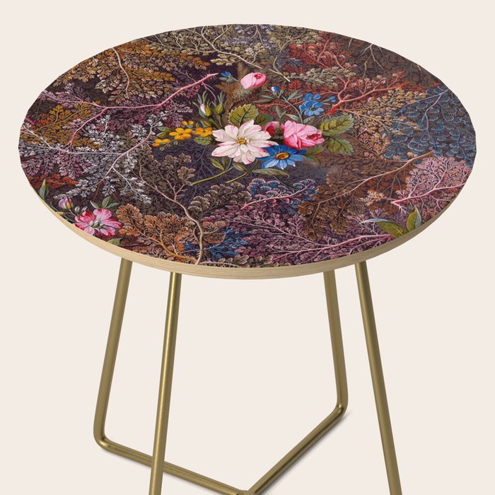 Gothic Floral Antique Textile Design 1788 William Kilburn Side Table Gallery Image 2