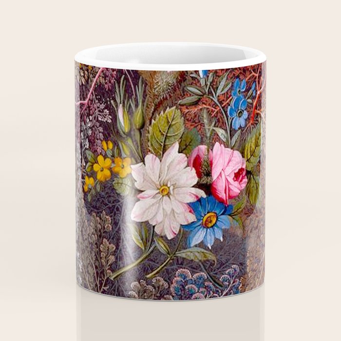 Gothic Floral Antique Textile Design 1788 William Kilburn Coffee Mug Gallery Image 4