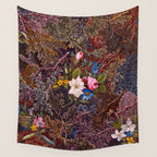 Gothic Floral Antique Textile Design 1788 William Kilburn Wall Tapestry Gallery Image 4