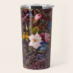 Gothic Floral Antique Textile Design 1788 William Kilburn Travel Mug Gallery Image 1
