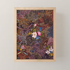 Gothic Floral Antique Textile Design 1788 William Kilburn Mini Art Print Gallery Image 1