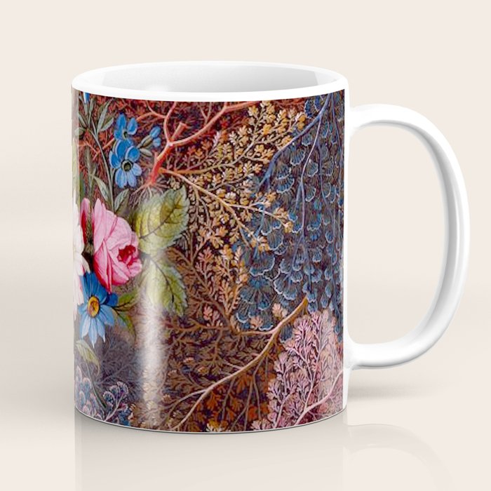 Gothic Floral Antique Textile Design 1788 William Kilburn Coffee Mug Gallery Image 1