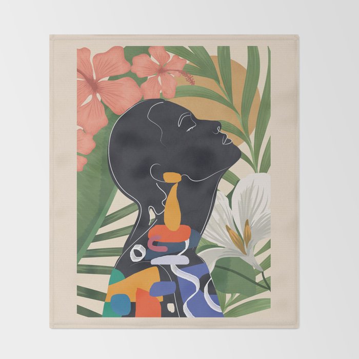 Tropical Peace 2 Throw Blanket Gallery Image 2