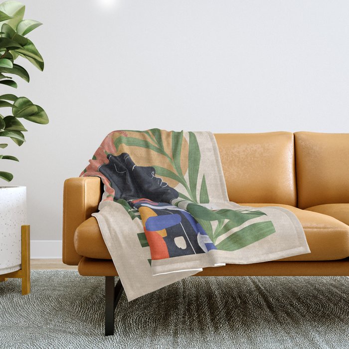 Tropical Peace 2 Throw Blanket Gallery Image 1
