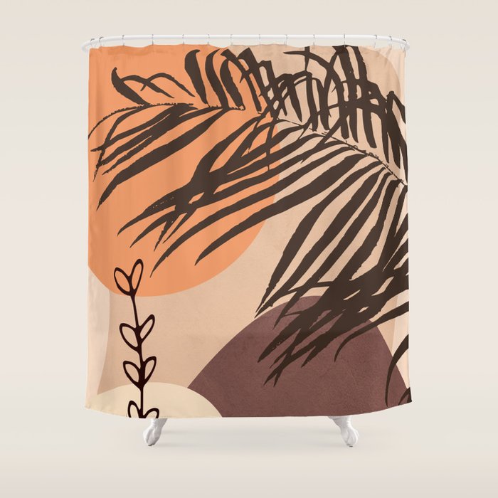 Abstract Plant 01 Shower Curtain Gallery Image 1