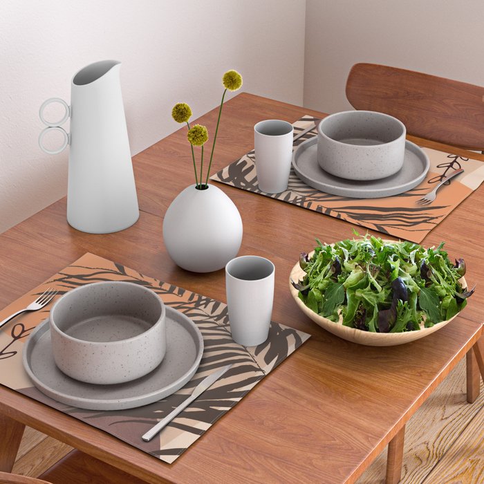 Abstract Plant 01 Placemat Gallery Image 2