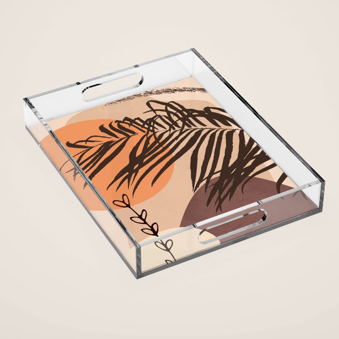 Abstract Plant 01 Acrylic Tray Gallery Image 1