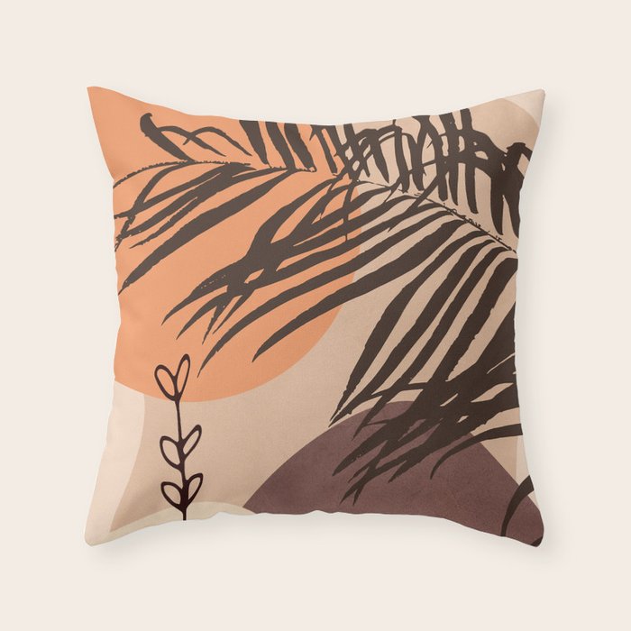 Abstract Plant 01 Throw Pillow Gallery Image 6