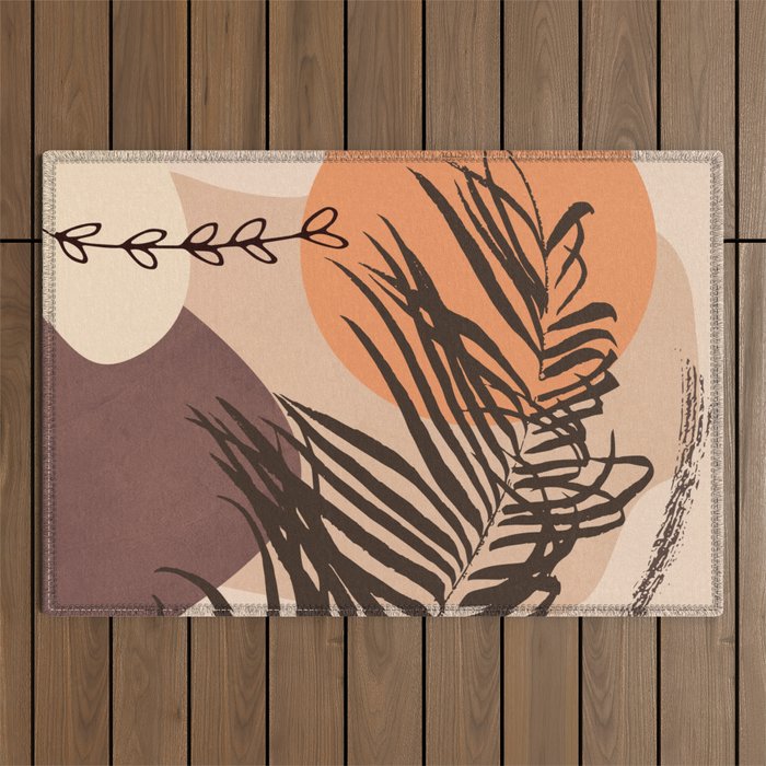 Abstract Plant 01 Outdoor Rug Gallery Image 1