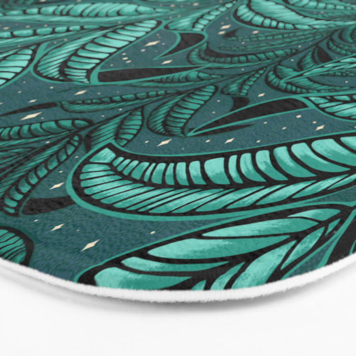 Magic Jungle Vine - green Bath Mat Gallery Image 3