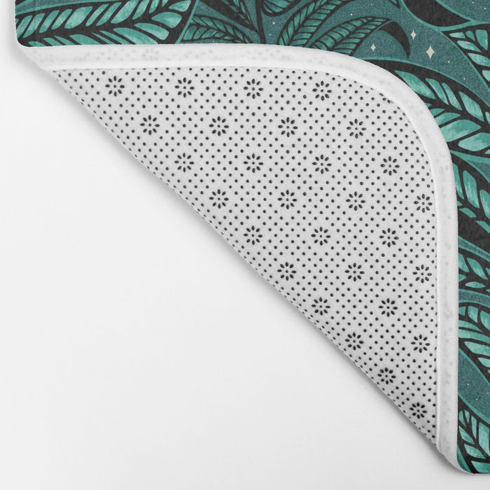 Magic Jungle Vine - green Bath Mat Gallery Image 2