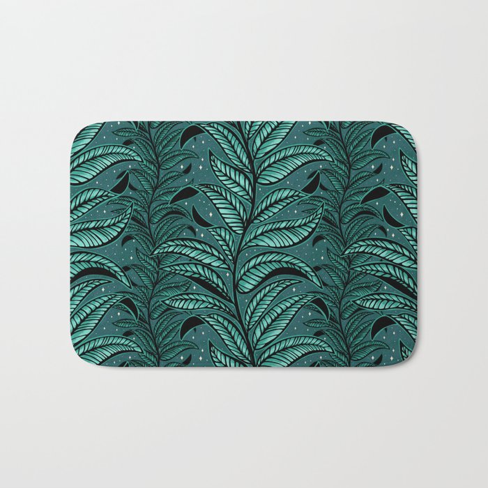 Magic Jungle Vine - green Bath Mat Gallery Image 1
