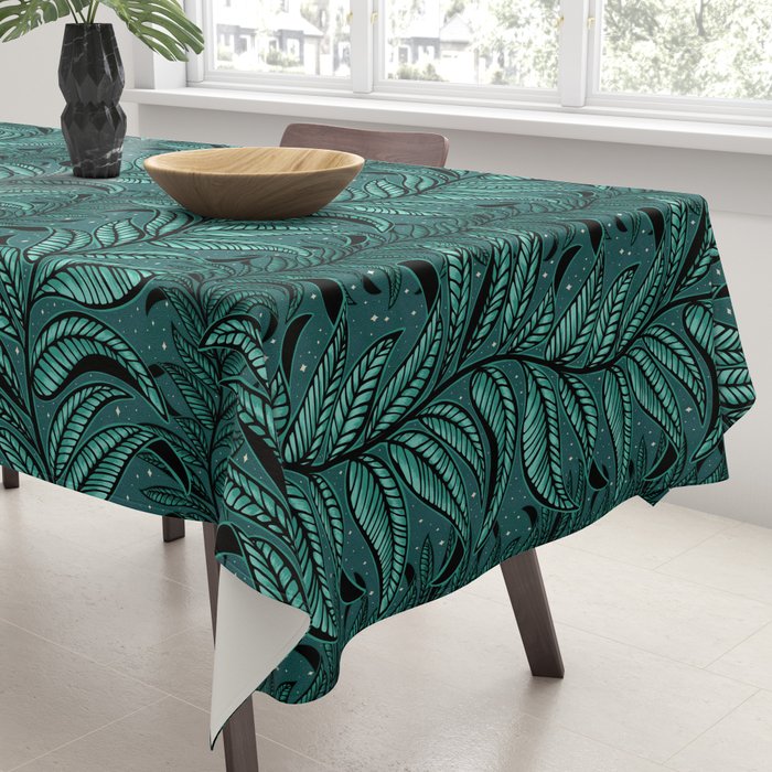 Magic Jungle Vine - green Tablecloth Gallery Image 3