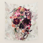 New Skull 2 Wall Tapestry Gallery Image 4