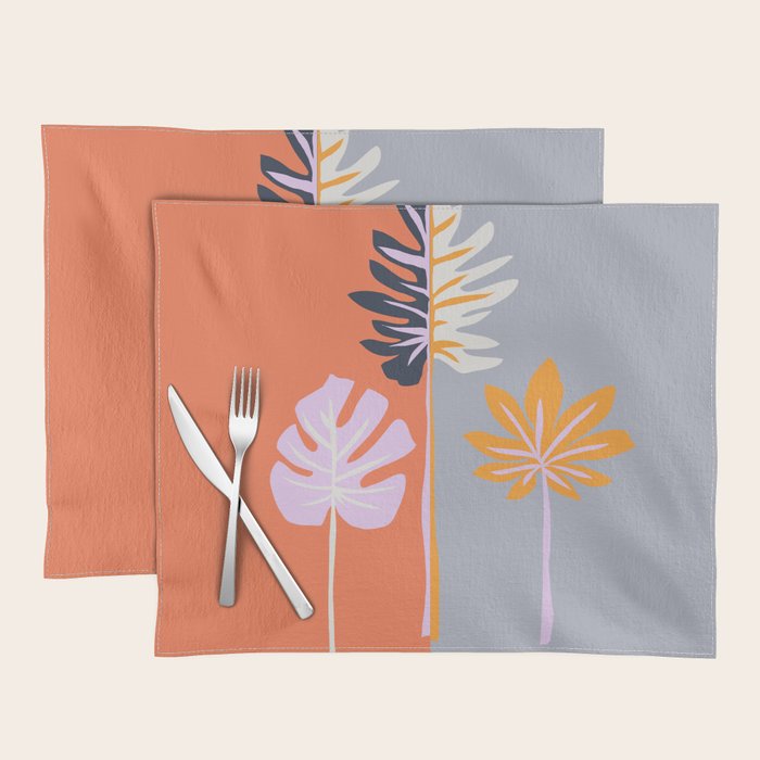 Double-sided leaves Placemat Gallery Image 1