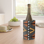 African Mud Cloth Abstract Fabric Art Wine Chiller Gallery Image 4