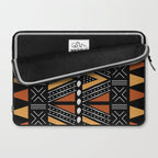 African Mud Cloth Abstract Fabric Art Laptop Sleeve Gallery Image 2